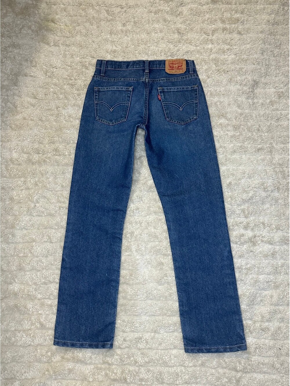 Levi's 511 Slim medium wash stretch denim jeans Youth 14Reg W27 L29/ Women XS/S - Picture 6 of 9